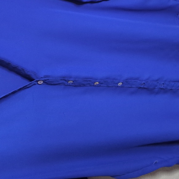 Forever 21 Blue Short Sleeve Blouse - Picture 3 of 5